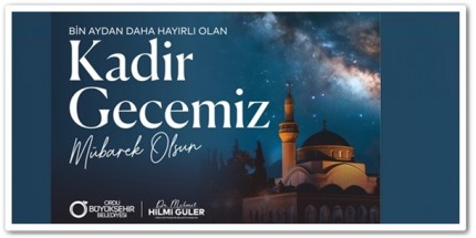 "Bu Mübarek Gece Gönül Kapılarımızı İyiliğe Açma Vaktidir"